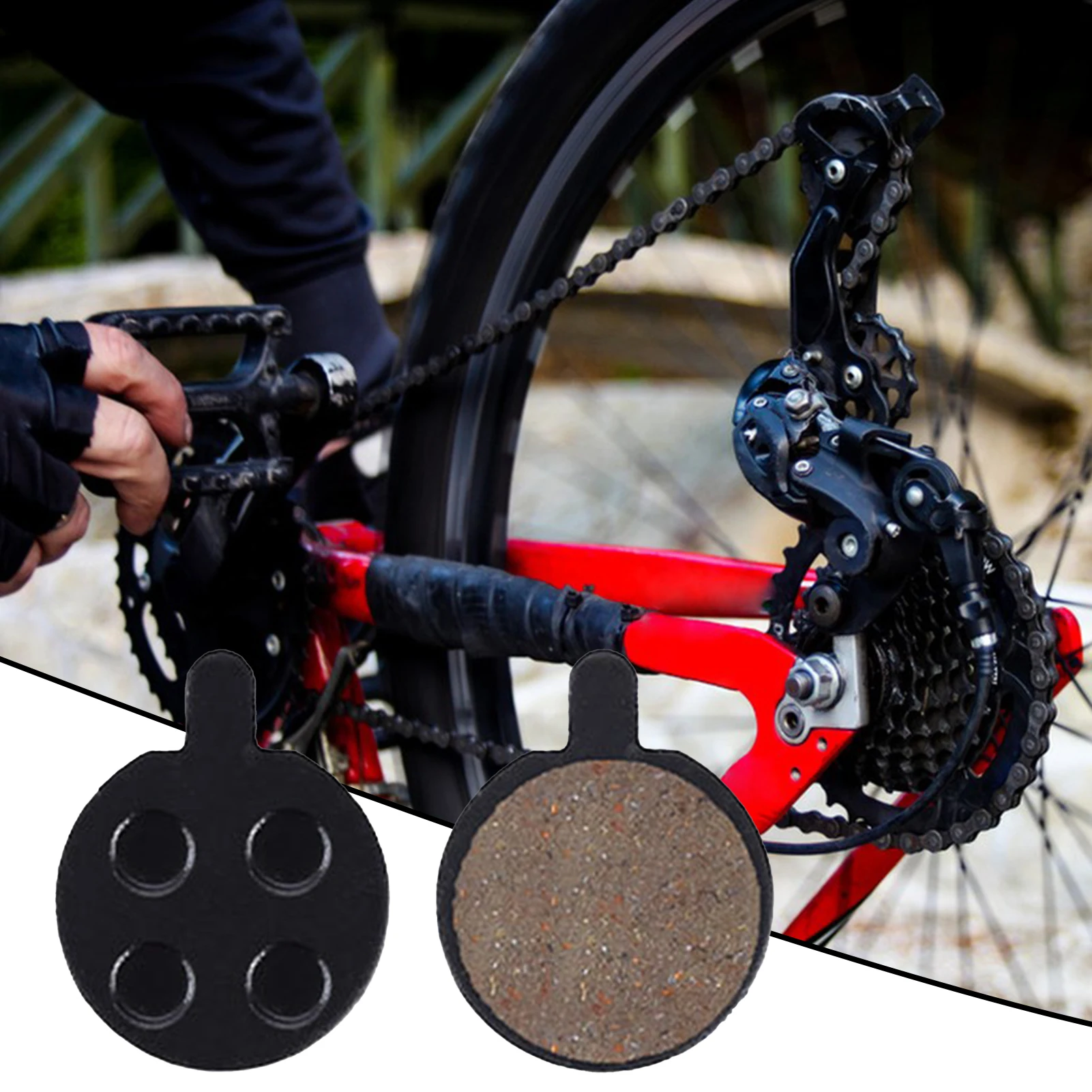 Semi-Metal Discs Brake Pads For Mountain Bike Comfortable Braking With Low Noise Bike Brake Pads Bike Accessories