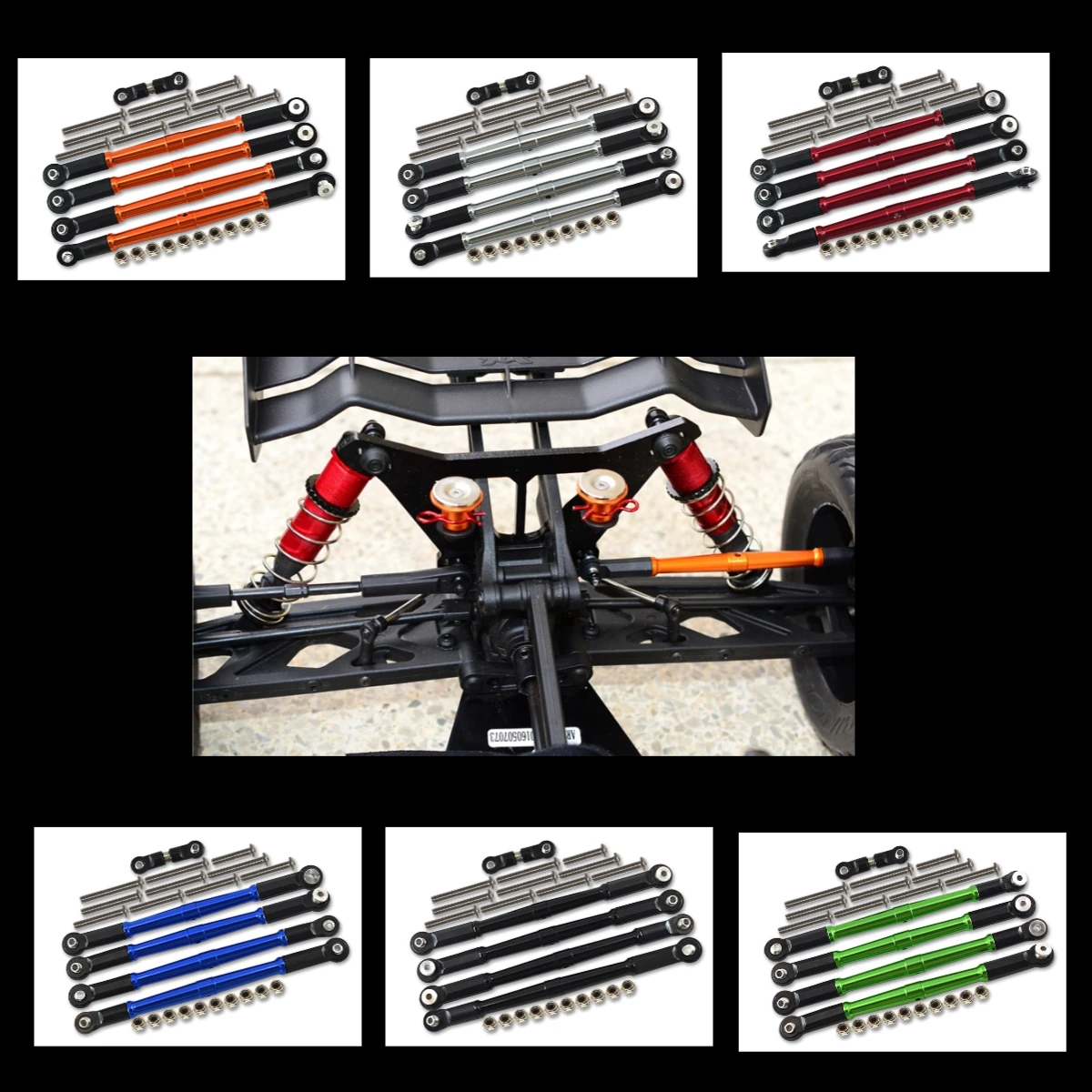 

GPM upgrade Aluminum Turnbuckles For ARRMA 1/8 Kraton 6S Outcast Talion ARA10648