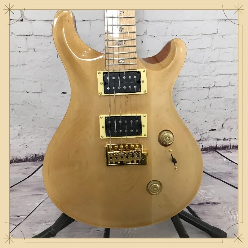 PRS Electric Guitar Free Shipping HH Microphone Maple Neck Balanced Full Transparent Luxurious Natural Texture Pearl Bird Inlay