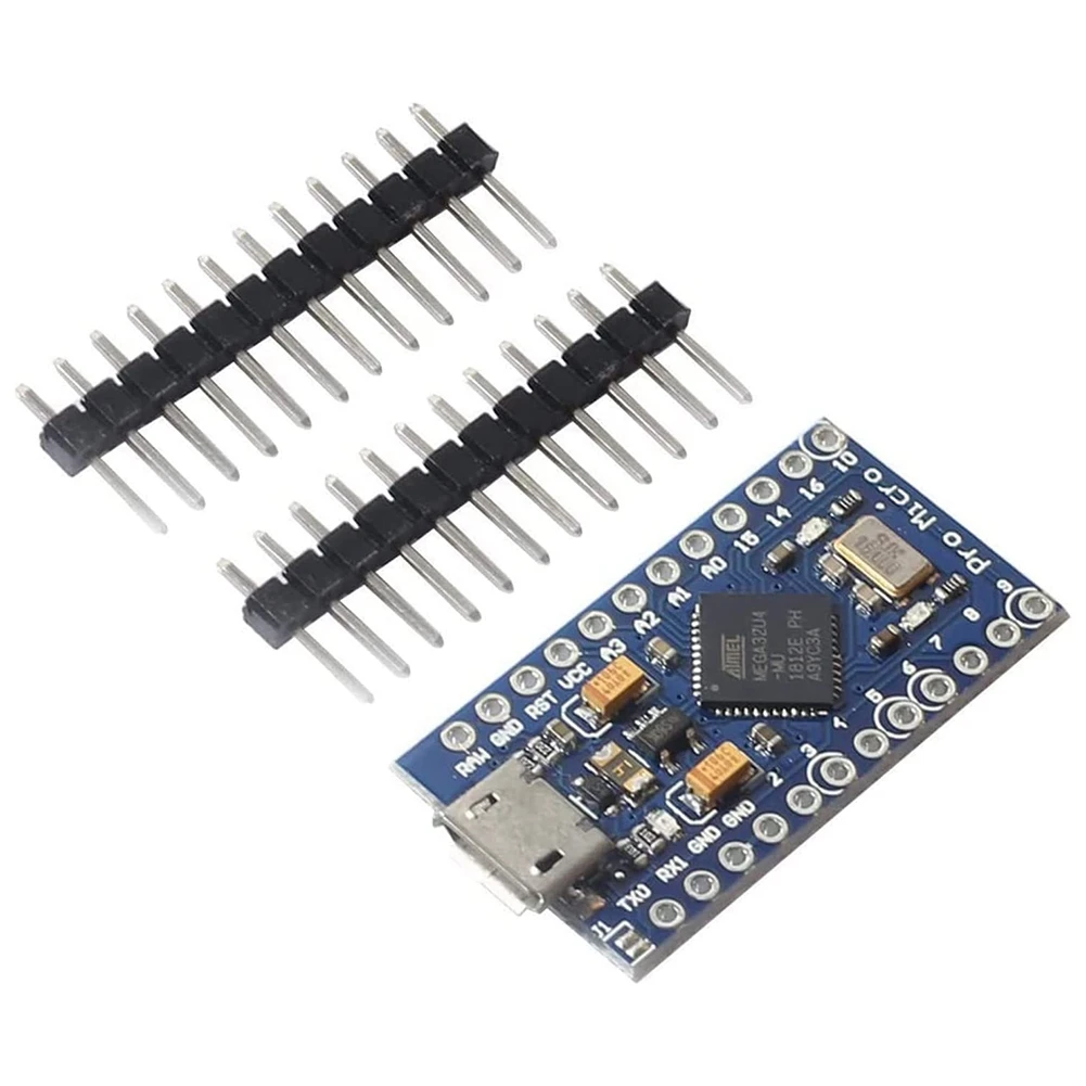 Pro Micro-Atmega32U4 5V 16MHz Bootloaded IDE Micro-USB Pro Micro-Development Board Microcontroller for Arduino Pro