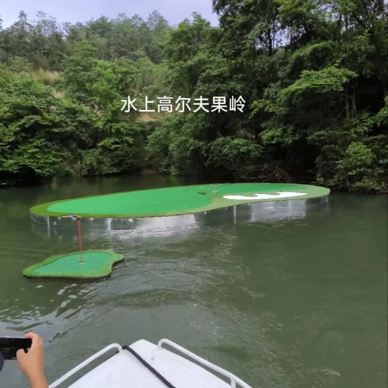 نطاق قيادة الجولف المائي عالي الجودة في الهواء الطلق، مساعد تدريب مضرب الممارسة الخضراء #4