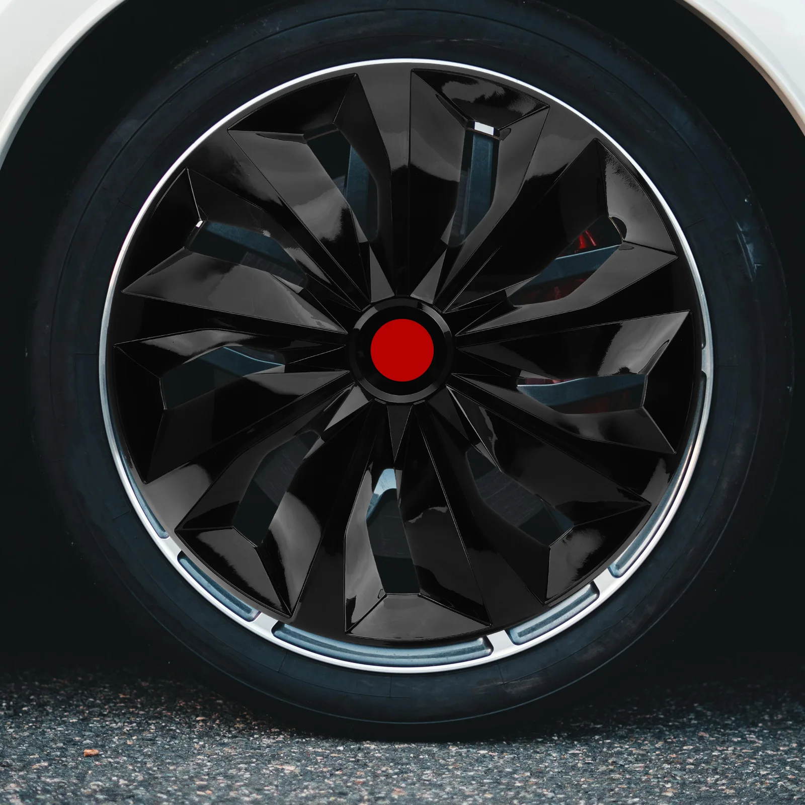 

15 Inch Universal Rim Covers Decorative Steel Wheel Ring Car Accessories Plastic Hubcaps Replacement