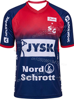 Men'S Sportswear Short Sleeved T-Shirt SG Flensburg Handwatch Handball Jersey T-Shirt Quick Drying Training Tee Graphic T-Shirts