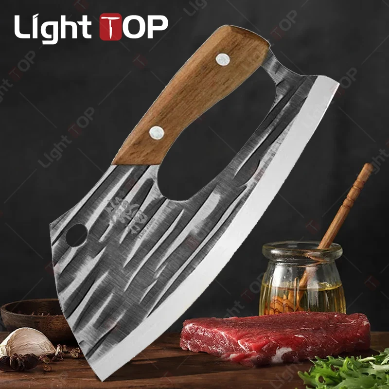 

Professional Butchery Meat Cleaver Household Labour-saving Kitchen Knives Vegetable Cutter Stainless Steel Forged Chef's Knife