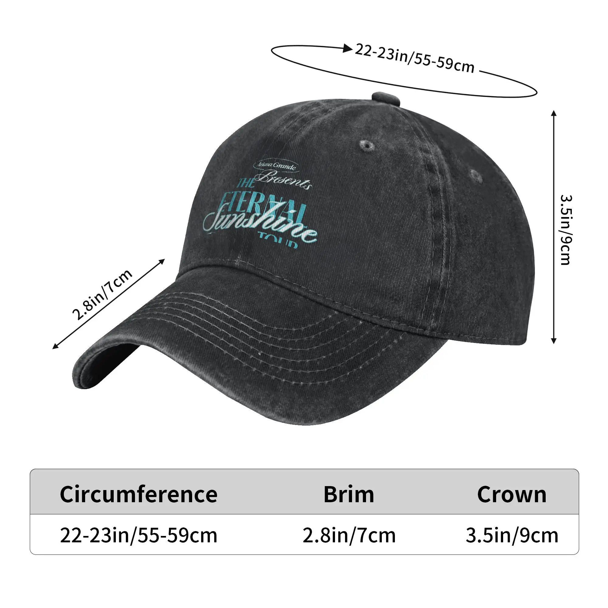 The Eternal Sunshine Tour arianas grandes Baseball Caps Accessories For Unisex  Adjustable Trucker Hat