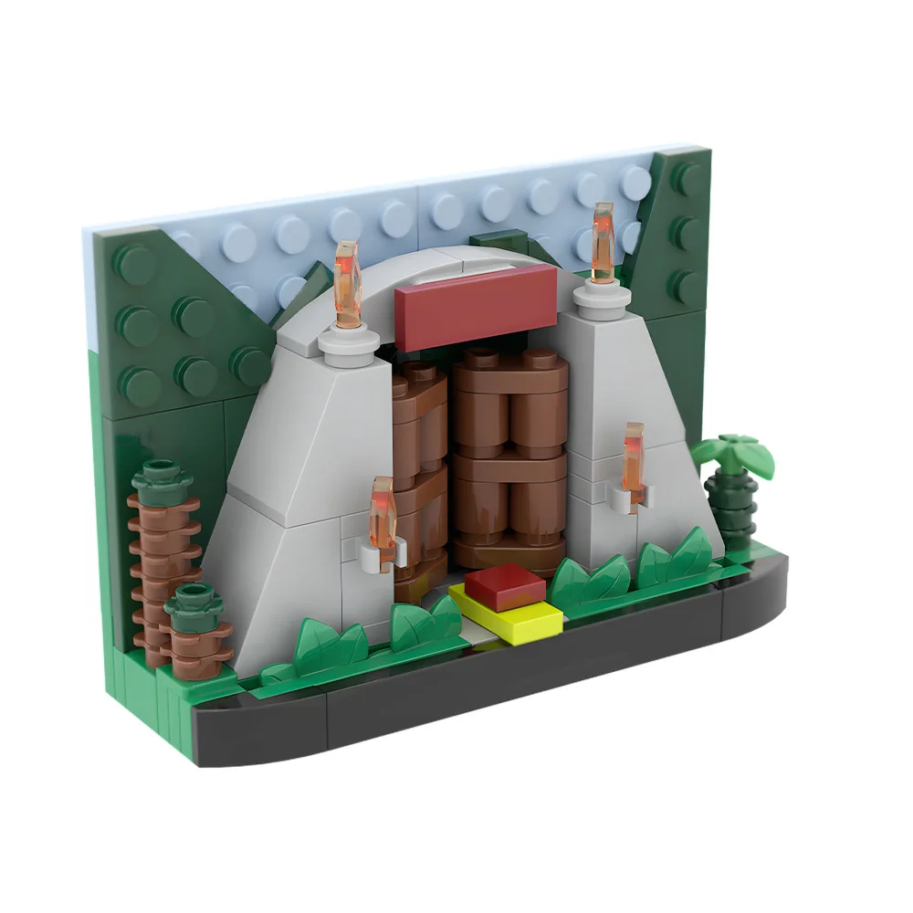 

MOC Dinosaur Anime Gates TV Scene Building Block Model Classic Television Miniature Design Brick Toy Adult Gift