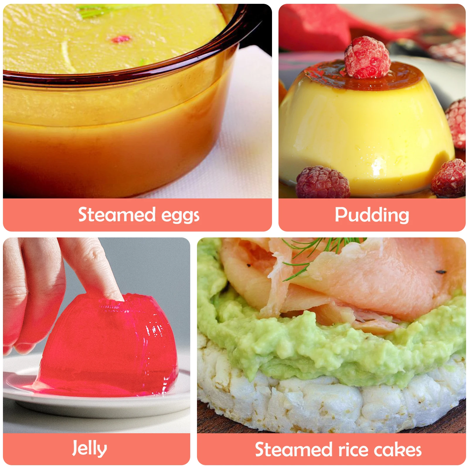 

5 pcs Silicone Egg Boiler Holder Steamer Rack Odorless Kitchen Utensil Heat Resistant Oven Microwave Freezer Chocolate