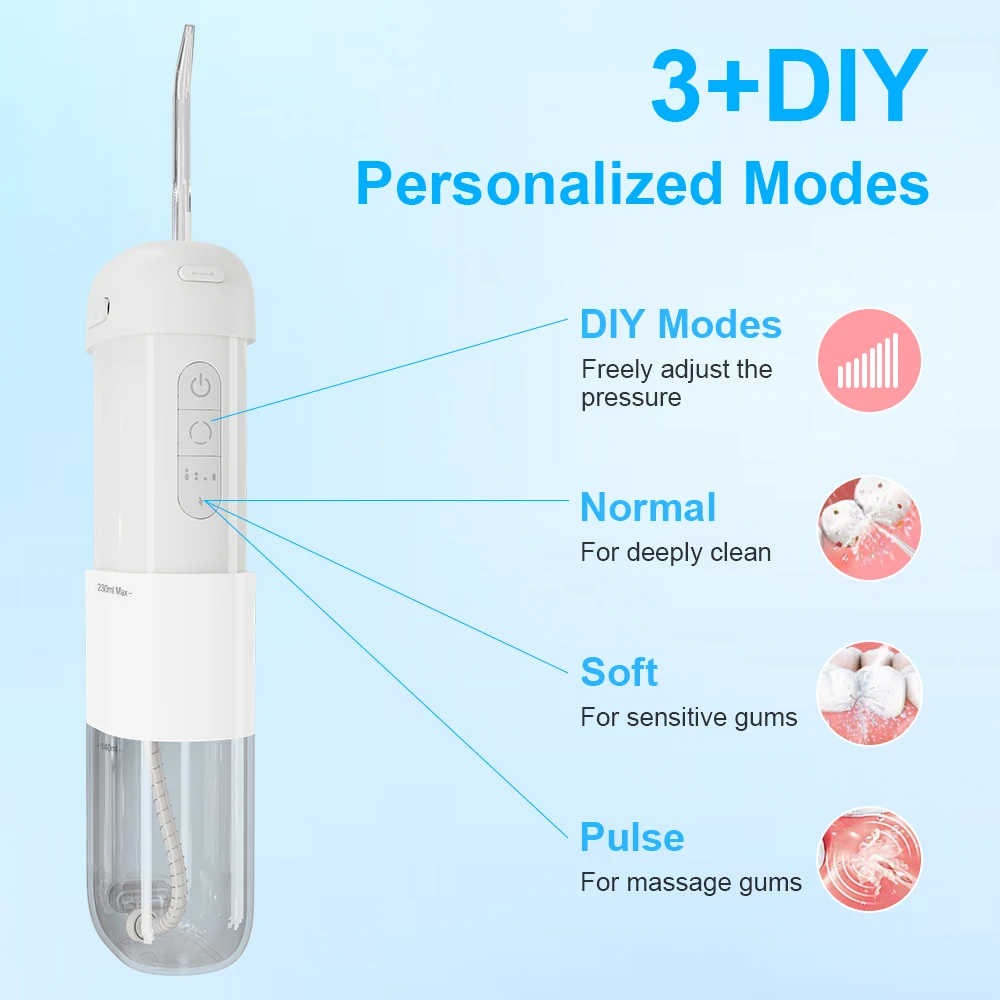 هولماي عن طريق الفم الري المحمولة منظف الأسنان الري القابلة لإعادة الشحن جهاز تنظيف الأسنان بالماء نفاثة مياه للأسنان المياه لتبييض الأسنان