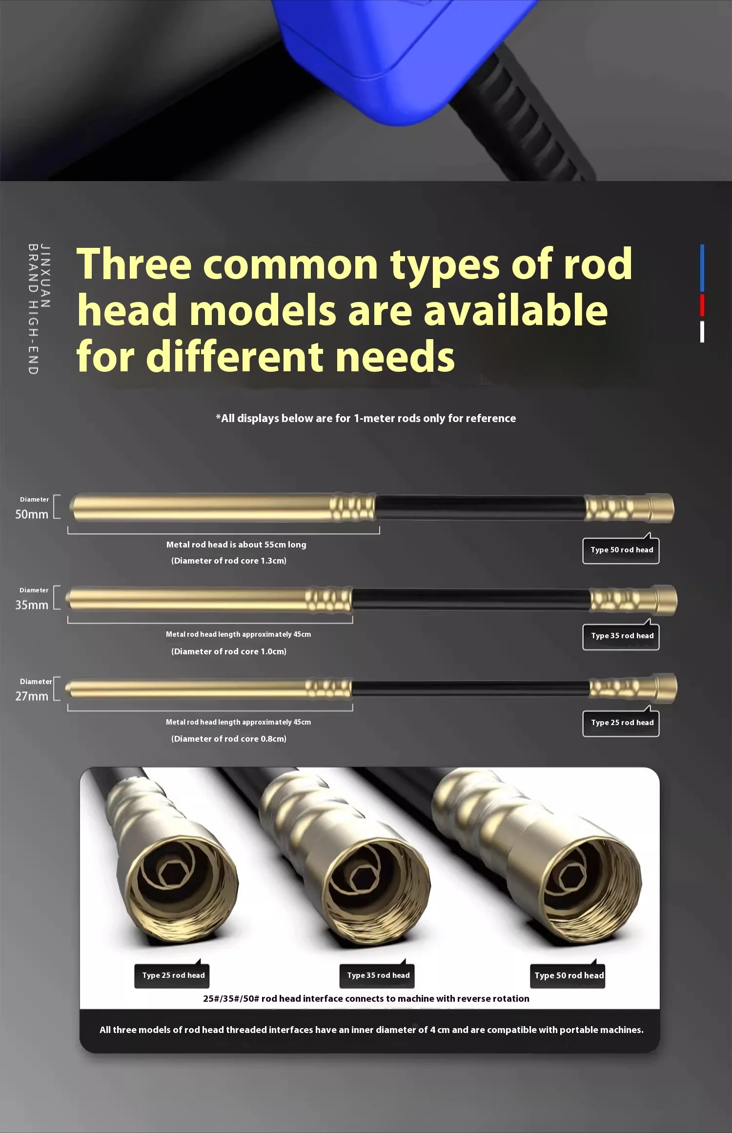 هزاز خرسانة أحادي الطور 220 فولت محمول باليد - هزاز بوكر أسمنتي صغير لموقع البناء، مجموعة أدوات محرك متينة #6