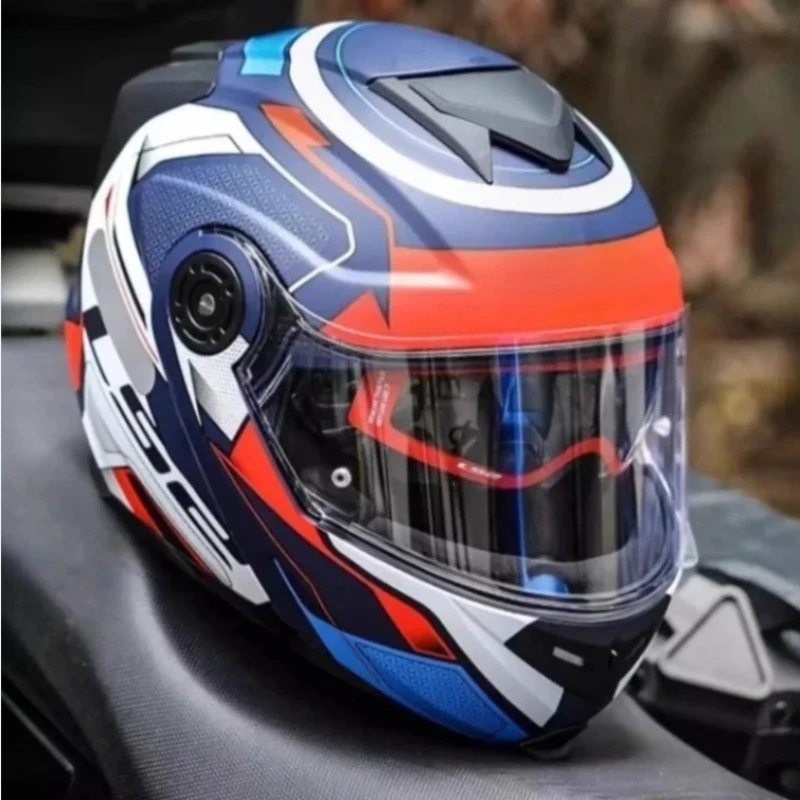 

Full-face Motorcycle Helmet for Men and Women Pin Lock Dual-lens Racing Motorcycle Helmet All-season Kart 4XL 63-64CM