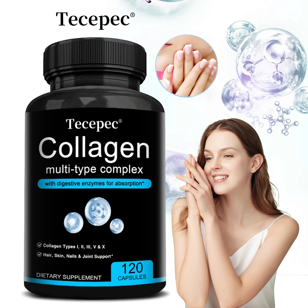 TECEPEC Composite Collagen Supplement-Supports Bone and Joint Health,Anti-aging,Promotes Flexible Movement,Nail and Skin Health