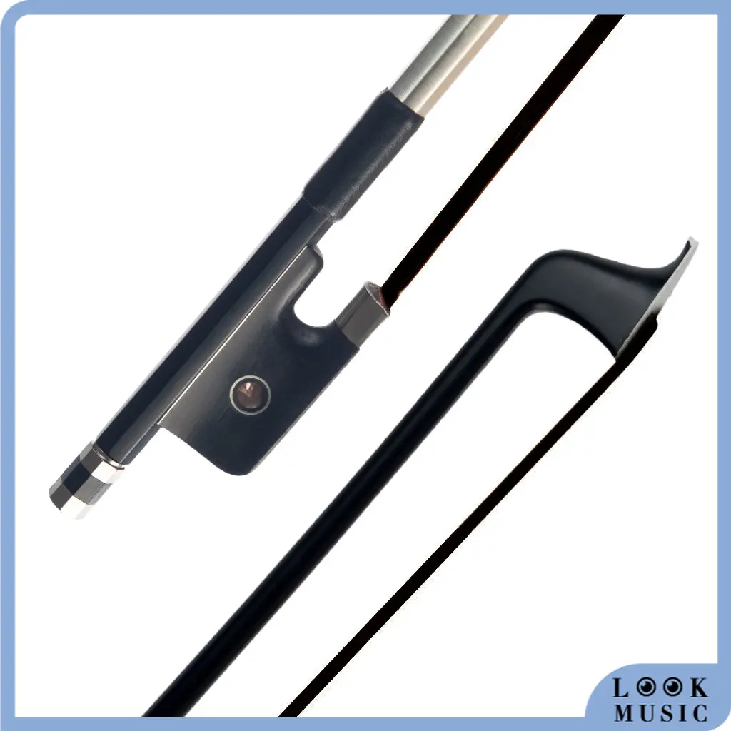 

LOOK Carbon Fiber Cello Bow 4/4 Size Parisian Eyes Ebony Frog Unbleached Mongolian Black Horse Hair Powerful And Wild Tone