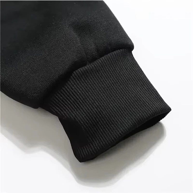 Unisex Larg Sleeve Zip Up Hoodies Damen Regular Solid Color Black Zipper Sweatshirts Autunm Winter Hoody Streetwear Kleidung