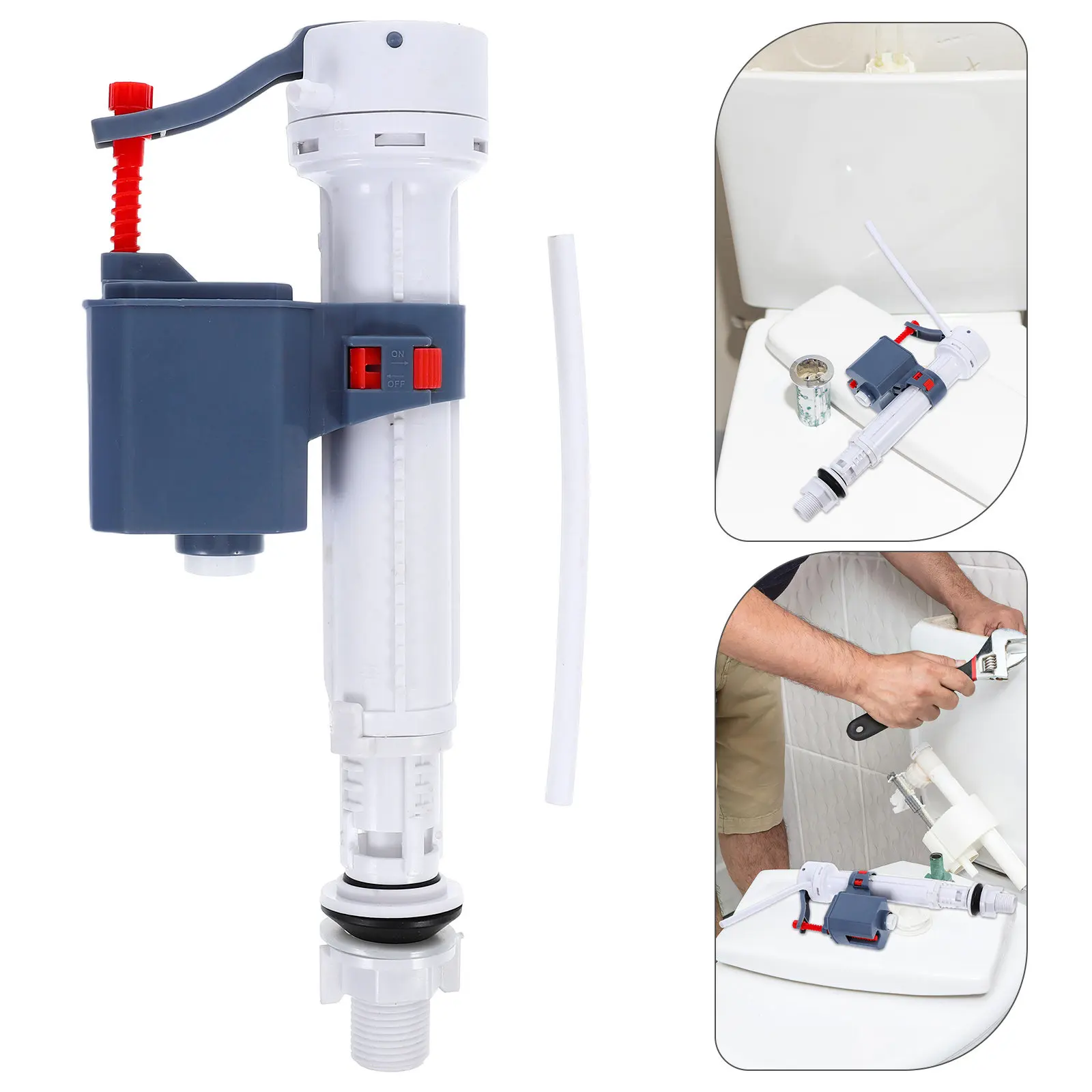 Universal Toilet Tank Fill Valve Adjustable Water Level Control Valve Toilet Replacement Repair Kit Toilets Filling Valves
