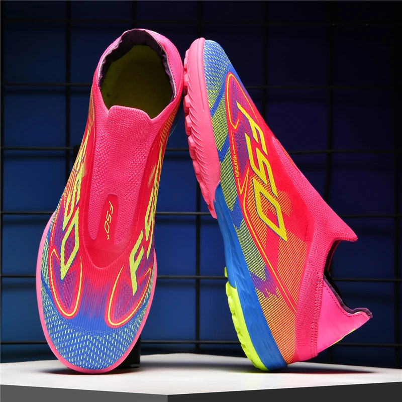Neue Herren-Fußballschuhe, Gras, für Erwachsene, rutschfeste Fußballschuhe, ultraleicht, für den Innenbereich, rutschfest, für FG-Rasen, Futsal, bequem – Detail 8