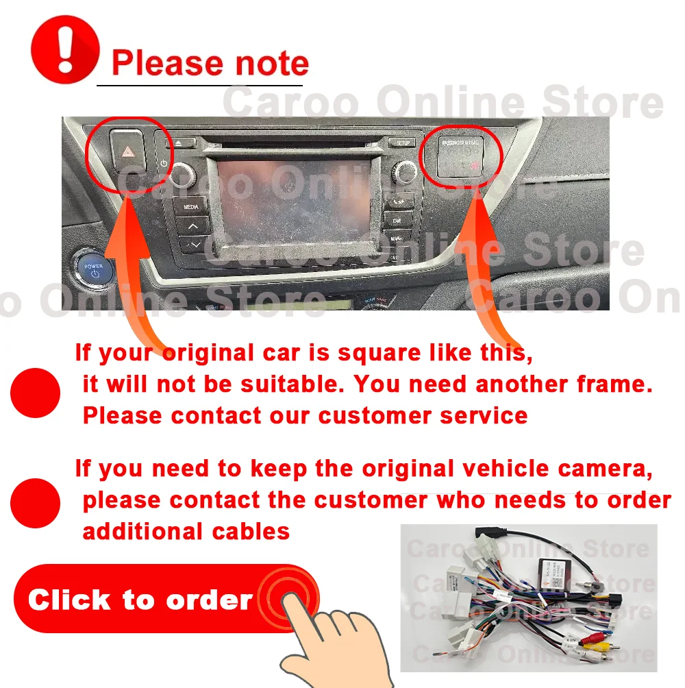 Car Android 16 For Toyota Auris 2014 2015 2016 2017 2018 Corolla Altis Hybrid Auto Radio Multimedia Player GPS Navigation 2Din