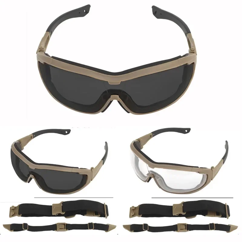 Shooting Tactical Goggles Outdoor UV Protection Hunting Hiking Riding Sports Sunglasses Airsoft CS Paintball Glasses