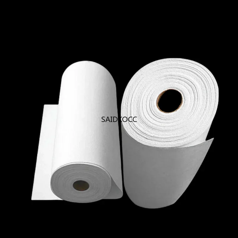 SAIDKOCC 0.61m x 1m Heat Fire Resistant Insulation Material 1 Roll Fireproof Thermal Price Ceramic Fiber Paper Customizable