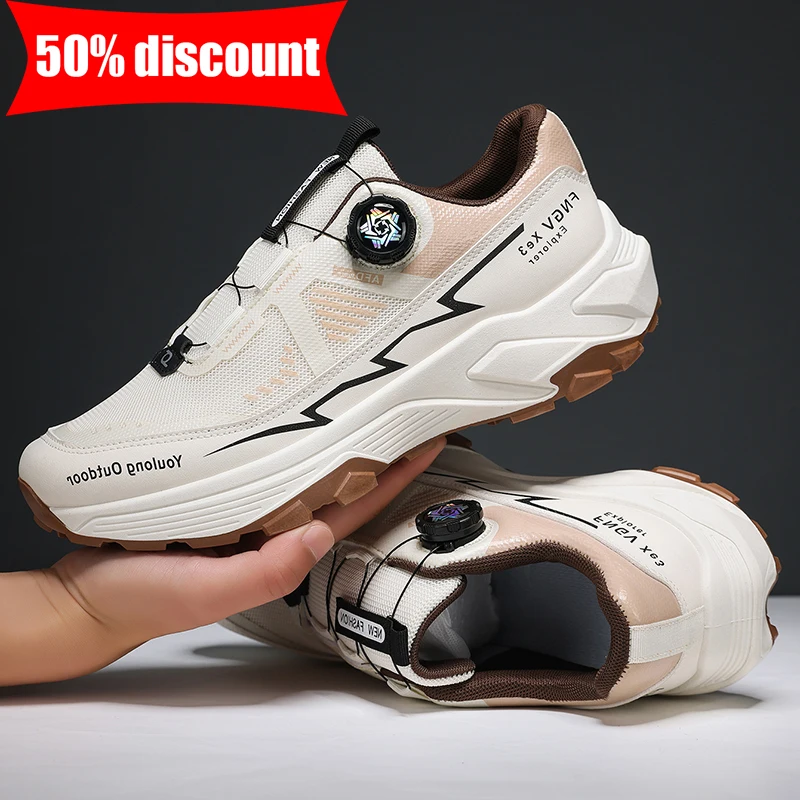 

Мужские спортивные кроссовки с толстой подошвой, амортизирующие, противоскользящие, с поворотной застежкой, для активного отдыха, молодежные, мягкие, удобные, дышащие, для бега