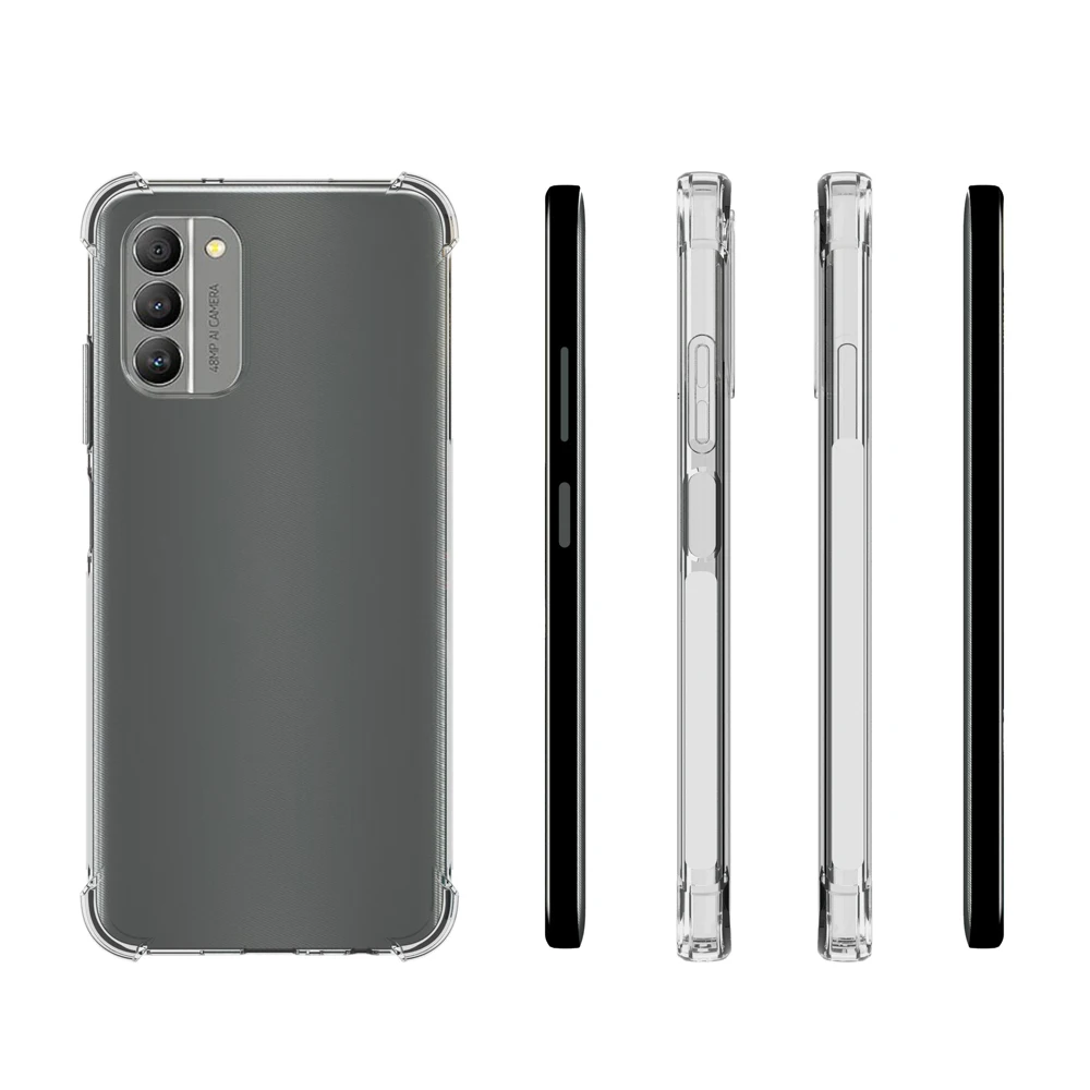 حافظة شفافة وناعمة من مادة TPU لهاتف Nokia G400 (5G) مقاس 6.58 بوصة، غطاء وسادة Aia غير قابل للانزلاق