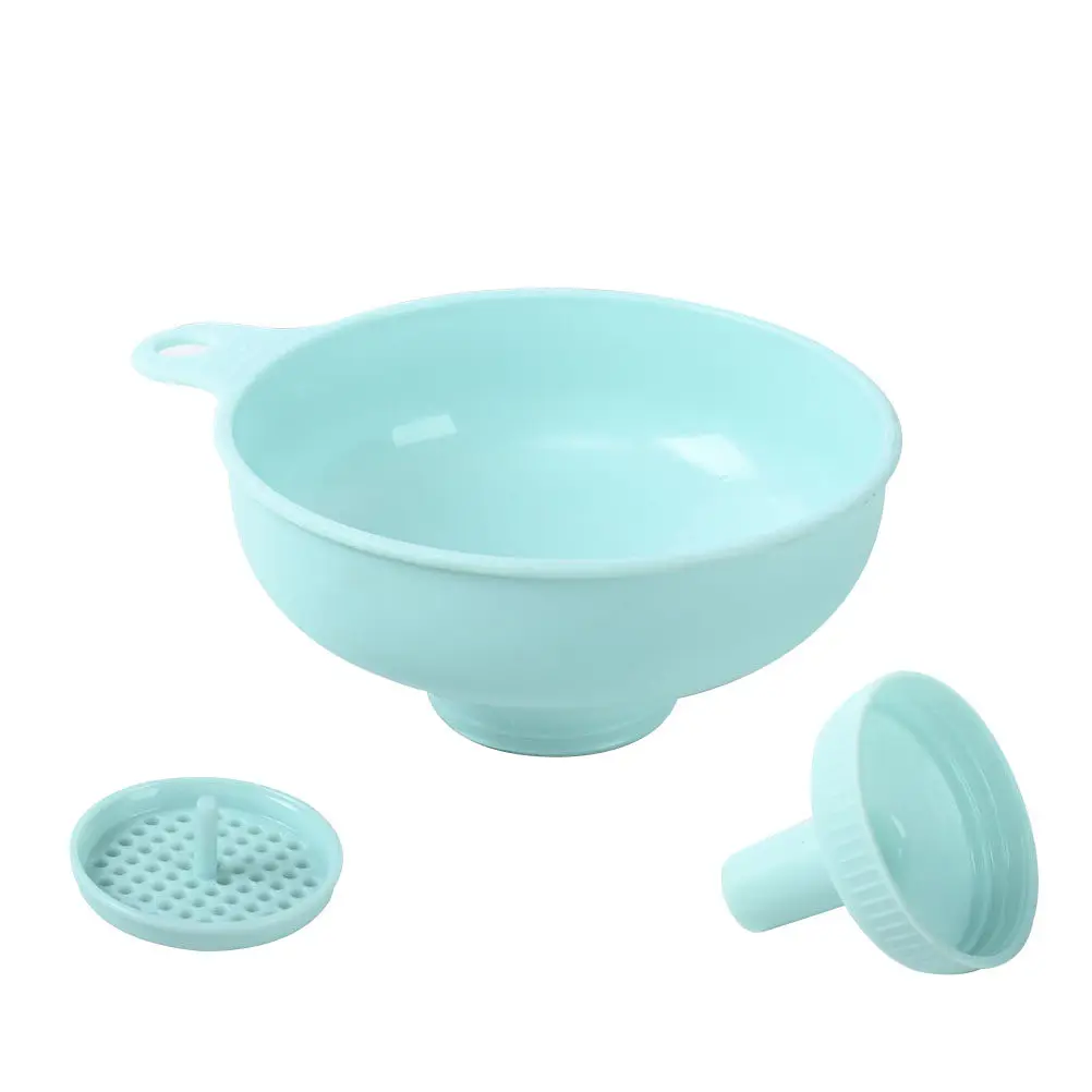 Plastic 3-in-1 Funnel Kitchen Gadget Oil Pour Seasoning Bottle Funnel for Filling Bottles Jars Wine Liquid Transfer Tool