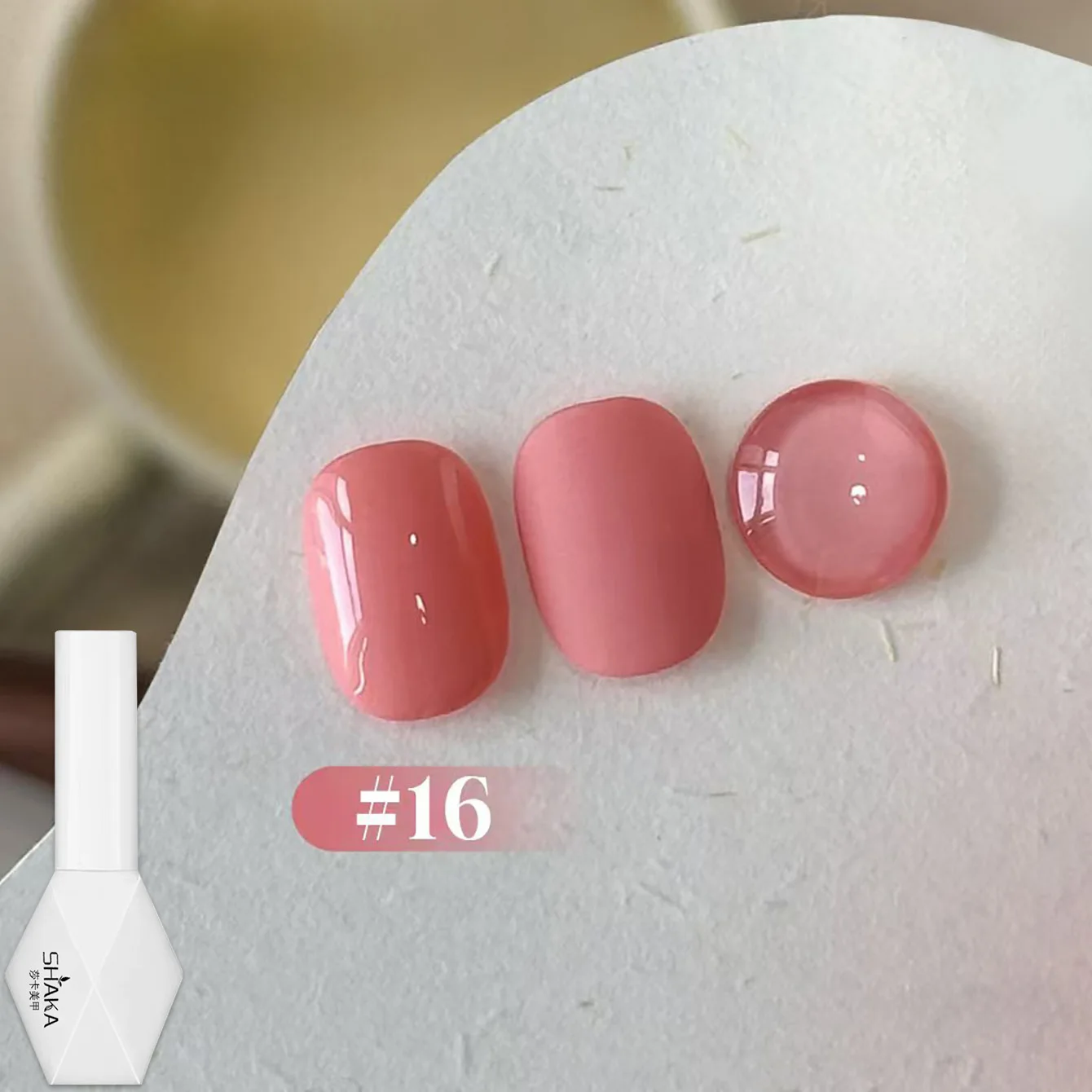 ยาทาเล็บเจล SHAKA 1-16 ชิ้น สีครีมหมี โทนสีเขียว น้ำเงิน เหลือง ชมพู สำหรับต้นฤดูใบไม้ร่วง 2025 ใหม่ น่ารัก สไตล์ฮาโลวีน ใช้ได้หลากหลาย