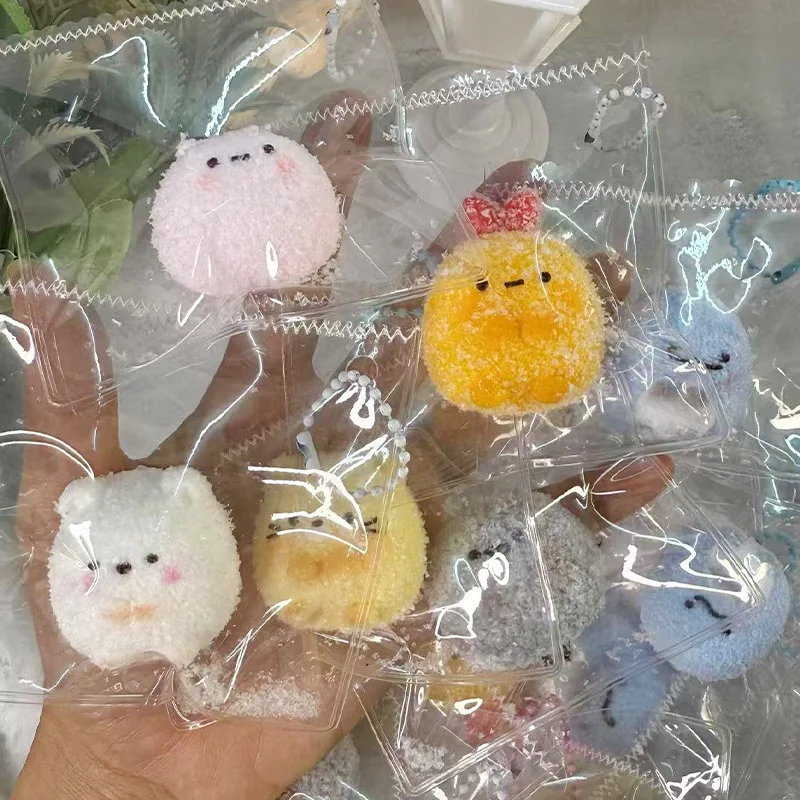 

Kawaii Mini Taba Squshy Cartoon Small Animal Rabbit Bear DIY Pendant Handmade Silicone Birthday Gift Random Surprise Blind Box