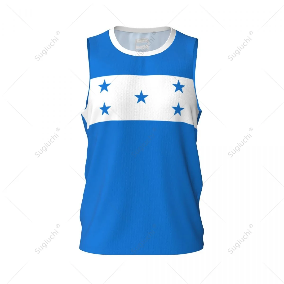 Honduras Flag Men Basketball Sports Jersey Running Fitness Multifunction Sleeveless tshirt Exclusive Custom Name Nunber