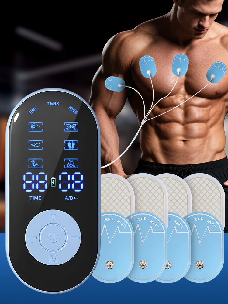 

TENS Machine EMS Muscle Stimulator USB Charging for Pain Relief Treatment Using 16 Mode Dual Channel Electronic Pulse Massager