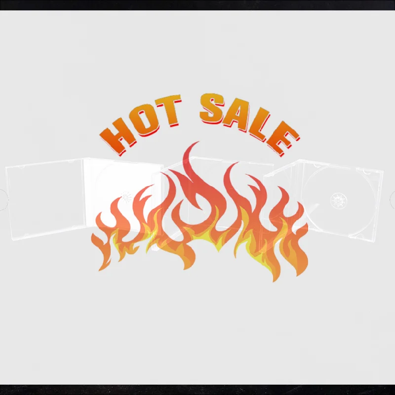 علبة أقراص مضغوطة سفلية شفافة عالية الجودة حافظة أقراص مضغوطة فارغة حافظة أقراص مضغوطة من البلاستيك PP سعة 1-2 أقراص