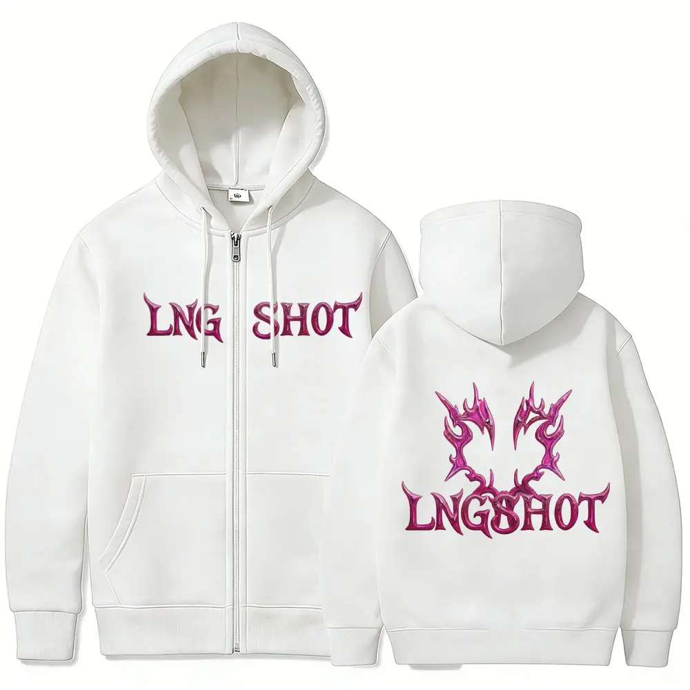 

Корейская толстовка на молнии Lngshot Jay Park для мужчин и женщин, модная куртка в стиле K-pop, унисекс, повседневная винтажная толстовка на молнии