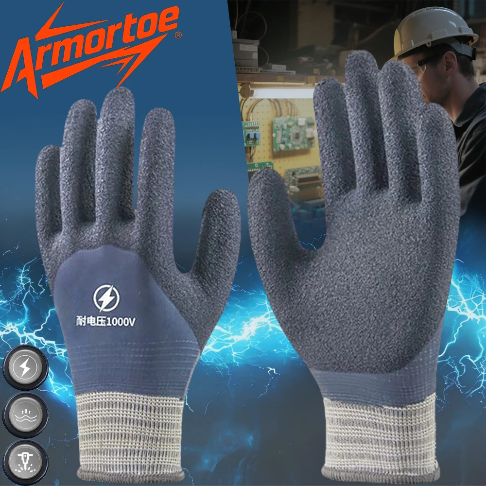 

ArmorToe 1000V Insulating Gloves High Voltage Professional Thin Live Working Electrical Protection Dry Conditions #Armor8033