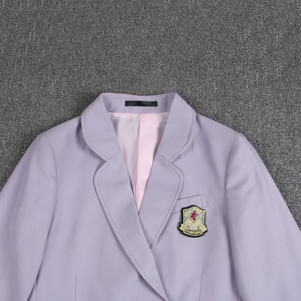 

Women's Winter Research Suit Short Jacket Japanese JK Uniform Style with Badge Small Fit Casual Fashion Top