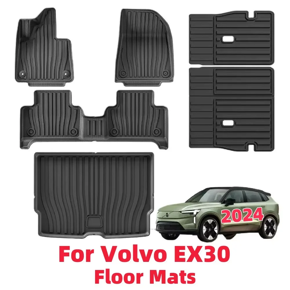 

Car Floor Mat For Volvo EX30 2024 TPE Floor Mats,All-Weather Waterproof Automotive Mat Interior Full Set Accessories