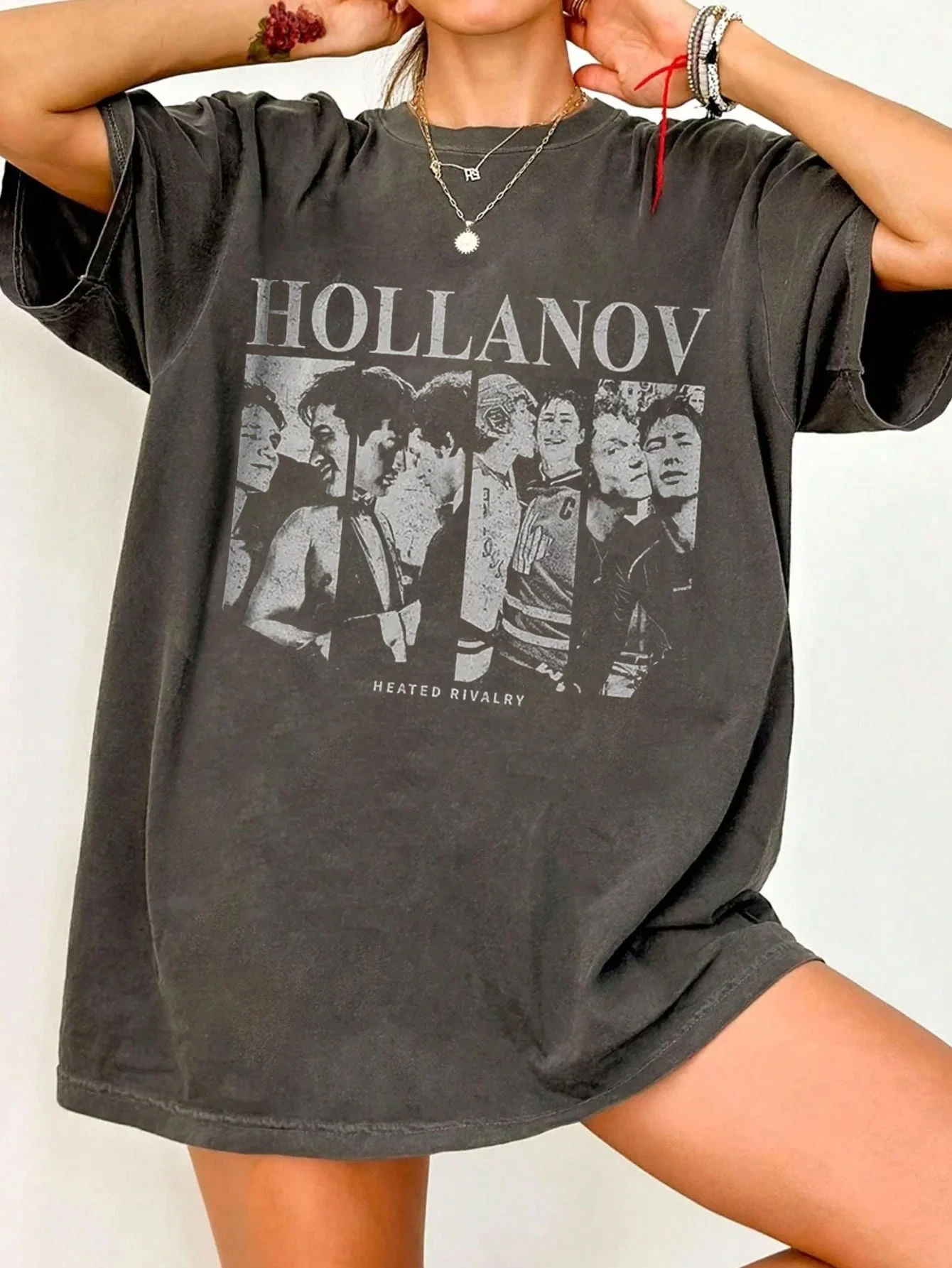 Vintage Hollanov T-shirt, Hudson Williams Connor Storrie Shirt, Heated Rivalry Merch Tee Ilya Rozanov Shane Hollander Soft Shirt
