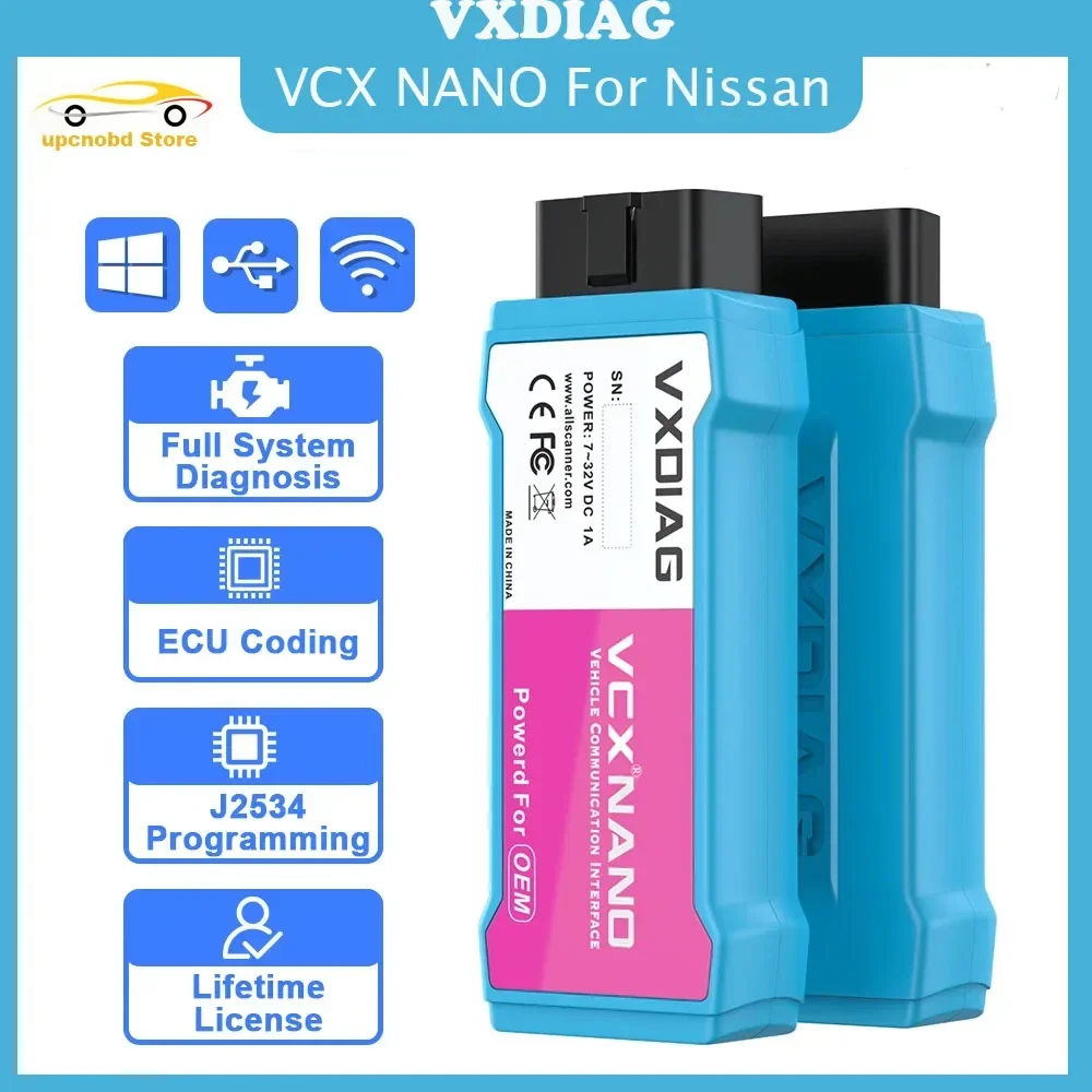 VXDIAG VCX NANO for Nissan WiFi Diagnostic Tools For Infiniti For GTR V226 Consult 3 Plus Car Scanner Bidirectional Code Reader