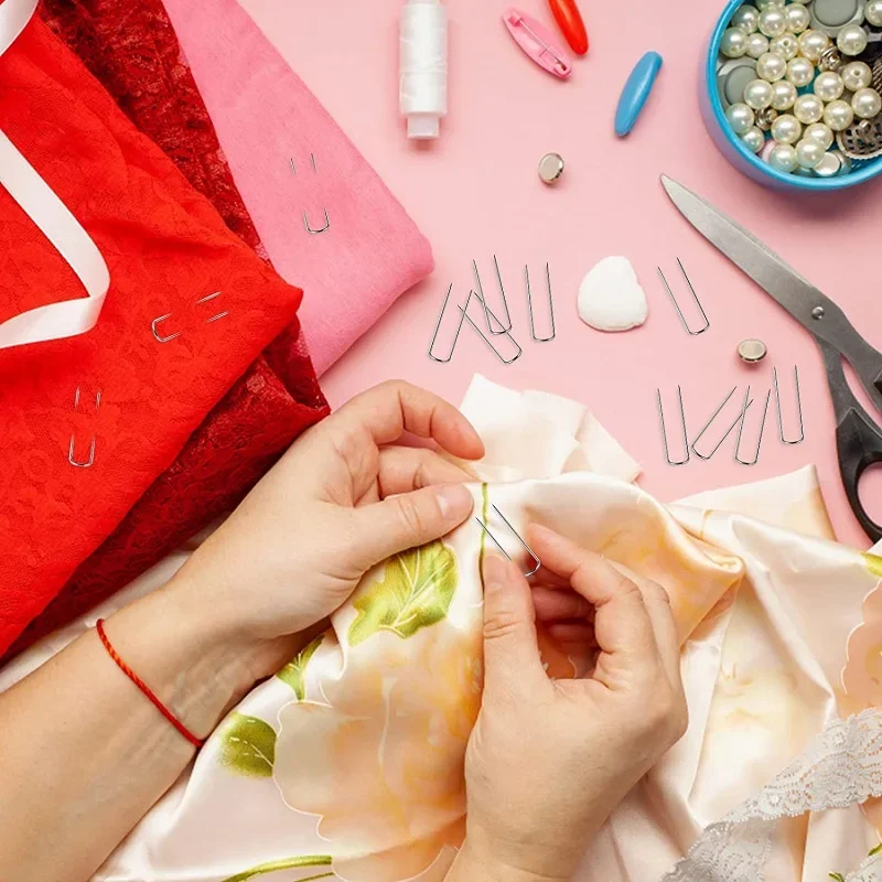 Nähen von U-Stiften Gabel stifte für Stoff Bastel stifte Quilt stifte Doppel block ier stifte Ornament Kleiderbügel u Haken zum Nähen von Stoff handwerk