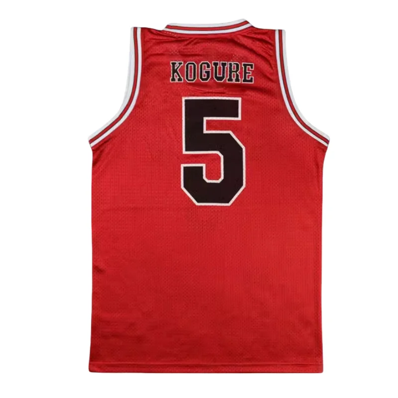 เสื้อคอสเพลย์อะนิเมะ Shohoku #5 Kogure kiminobu เสื้อ JERSEY Basket ผู้ชาย