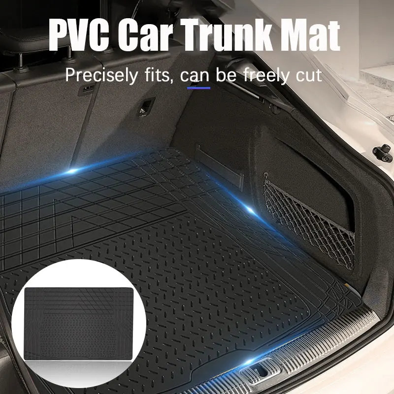 

Коврики для заднего багажника автомобиля из ПВХ, водонепроницаемые, режущие, универсальные коврики, износостойкие коврики для салона автомобиля, коврики для заднего багажника, коврики