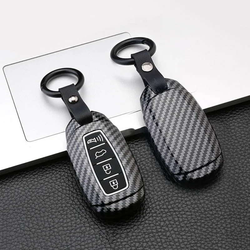 Carbon Car Key Case Cover for Hyundai I30 Ix35 Encino Azera Solaris Kona Encino Solaris Grandeur Ig Accent Santa Fe Palisade