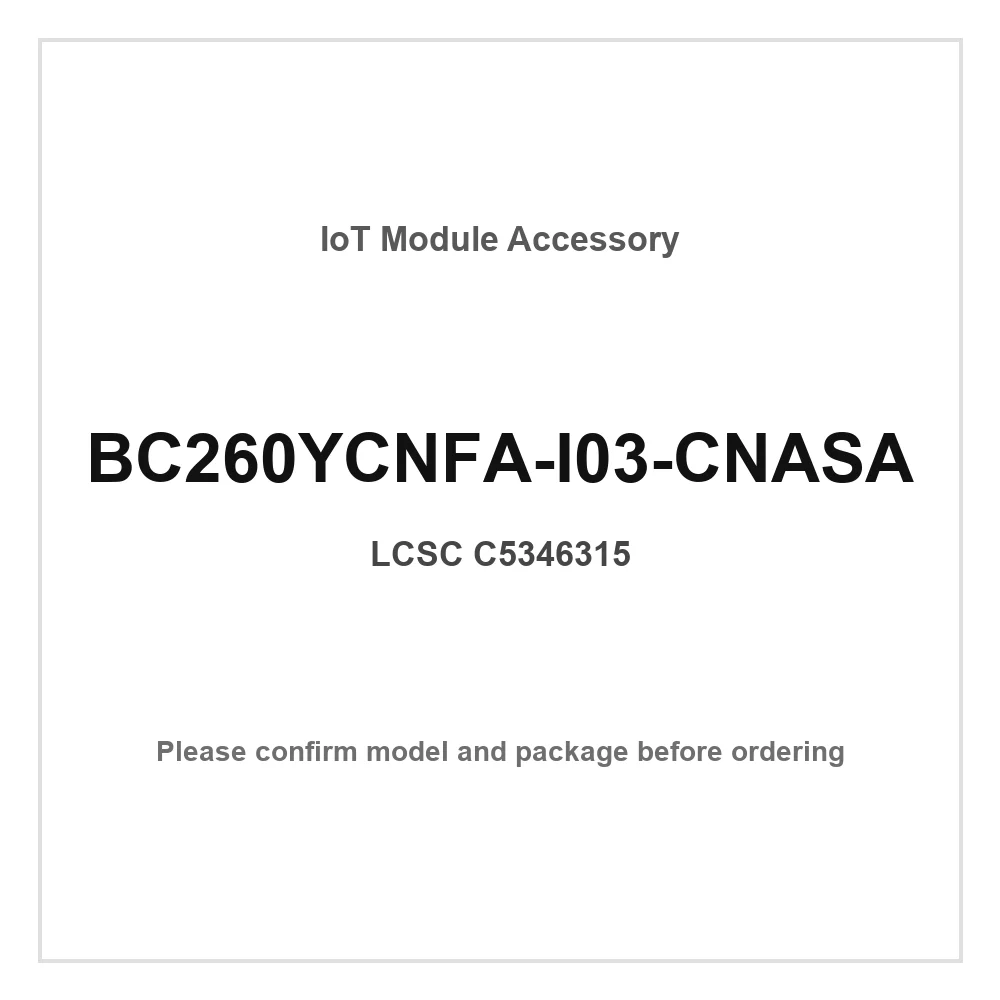4pcs BC260YCNFA-I03-CNASA SMD 17.7x15.8mm NB-IoT PWM UART SPI GPIO ADC SIM Cellular LTE Wireless Communication Module
