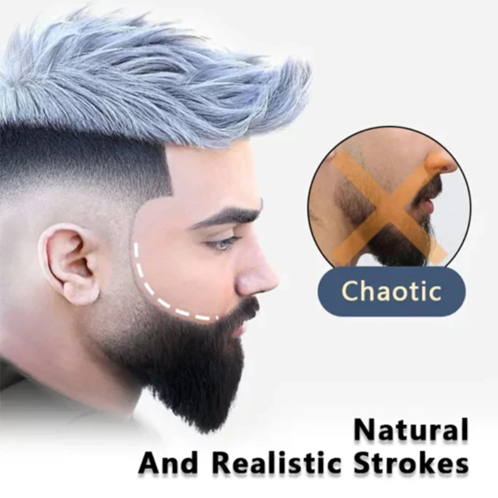 Beard Filling Pen Series Waterproof Non Irritating Lasting Repair Daily Dyeing Keep Shaping Portable Man Moustache Coloring Pens