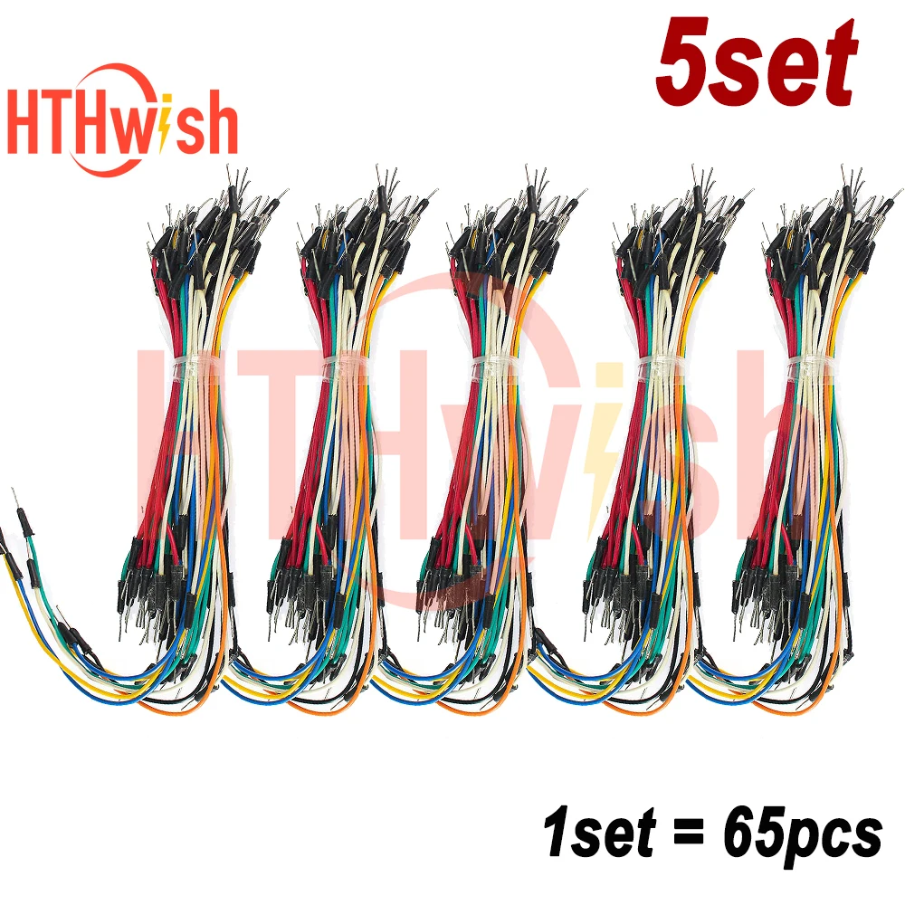 5set Breadboard Jumper Wires Solderless Flexible jumper wire,conductive wire Dupont Ribbon Cables for Breadboard / DIY Projects