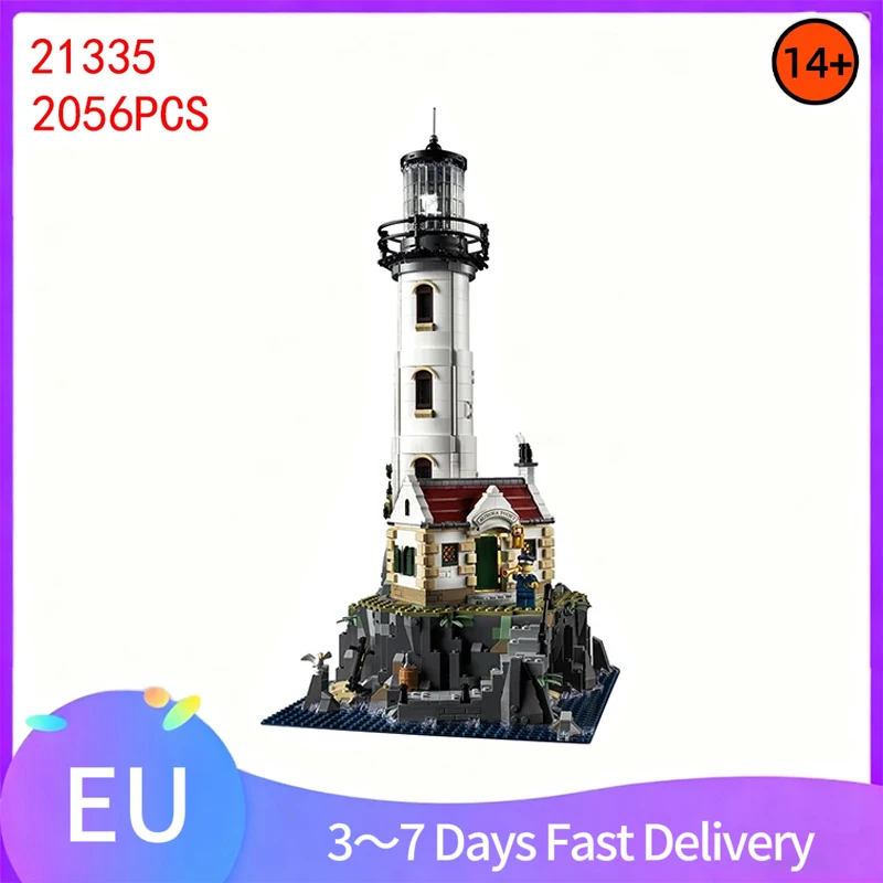2056 pièces maison phare motorisé blocs de construction ensemble bricolage décor à la maison tour briques adultes cadeau d'anniversaire Compatible 21335