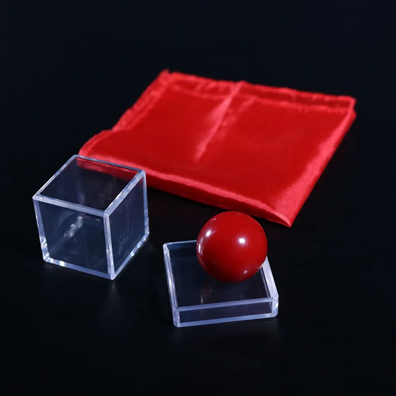 Deluxe Burglar Ball by Kupper Magic Tricks Funny Clear Ball Through Box Magia Magician Close Up Illusions Gimmick Mentalism Prop