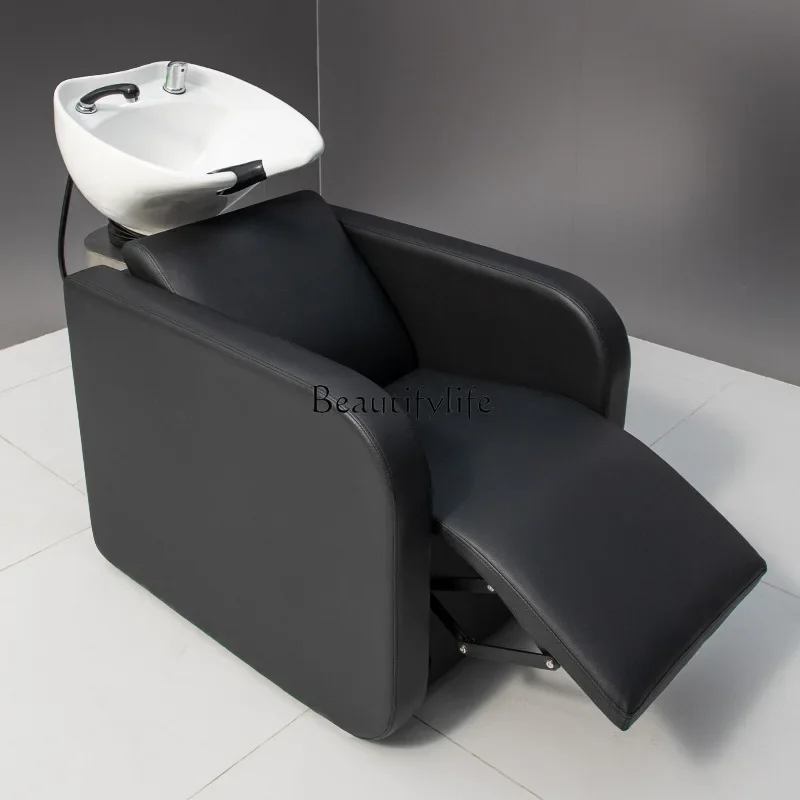 

FG17Shampoo bed half-lying fiberglass ceramic basin high-grade seated flushing bed