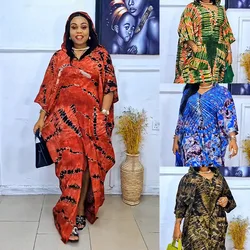 African Dresses for Women Print Muslim Summer Long Dress Dubai African Clothes Outfits Kaftan Robe Clothing Eid Islamic