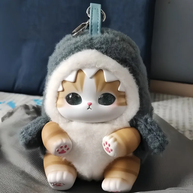 

Hot Original In Stock Cat Fortune Sandy Sparkling Shark Cat Series Vinyl Figure Blind Box Collectible Trendy Pendant Toys Gifts