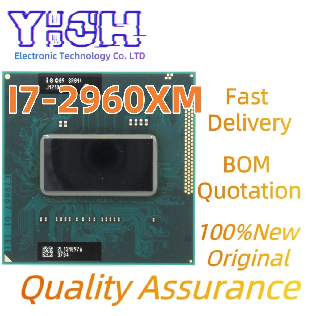 

100%New Original Core I7-2960XM SR02F Processor i7 2960XM notebook Laptop CPU Socket G2 rPGA988B Suitable for HM65 75 76 77