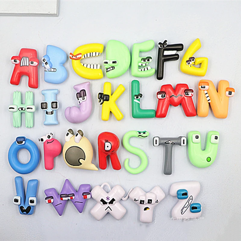 New Alphabet Lore Model Cartoon Anime Doll Creative Letter A B C Character Kid Birthday Gift Alphabet Math Educational Toys